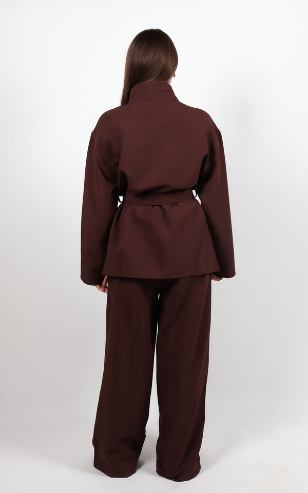 Elara Set Burgundy Brown