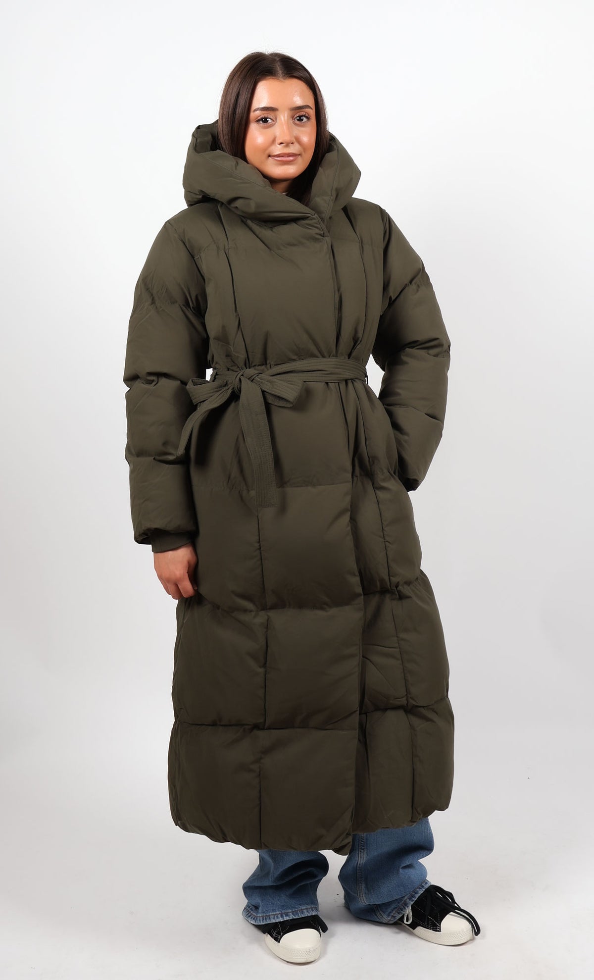 Noor Maxi Puffer Olive