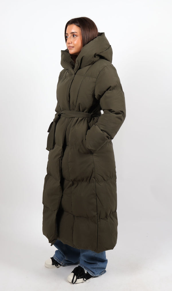 Noor Maxi Puffer Olive