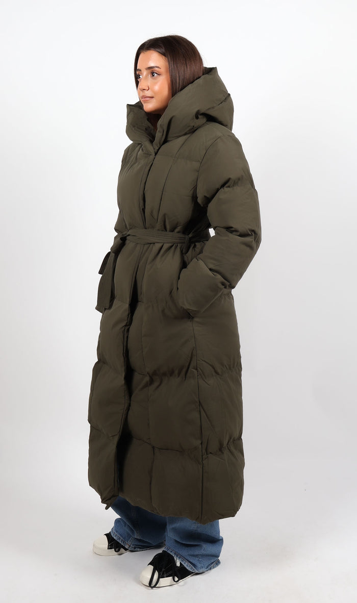 Noor Maxi Puffer Olive