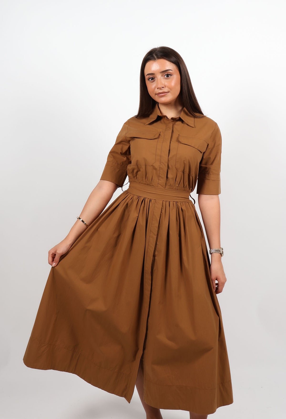 Tina dress brown